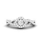 Load image into Gallery viewer, Designer 0.25 cts. Solitaire Platinum Ring with Diamond Accents JL PT 975
