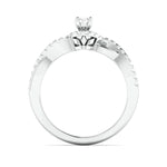 Load image into Gallery viewer, Designer 0.25 cts. Solitaire Platinum Ring with Diamond Accents JL PT 975   Jewelove.US
