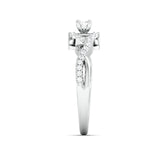 Load image into Gallery viewer, Designer 0.25 cts. Solitaire Platinum Ring with Diamond Accents JL PT 975   Jewelove.US

