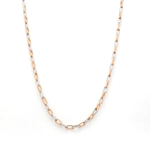 Platinum + Rose Gold Chain for Men JL PT CH 1041