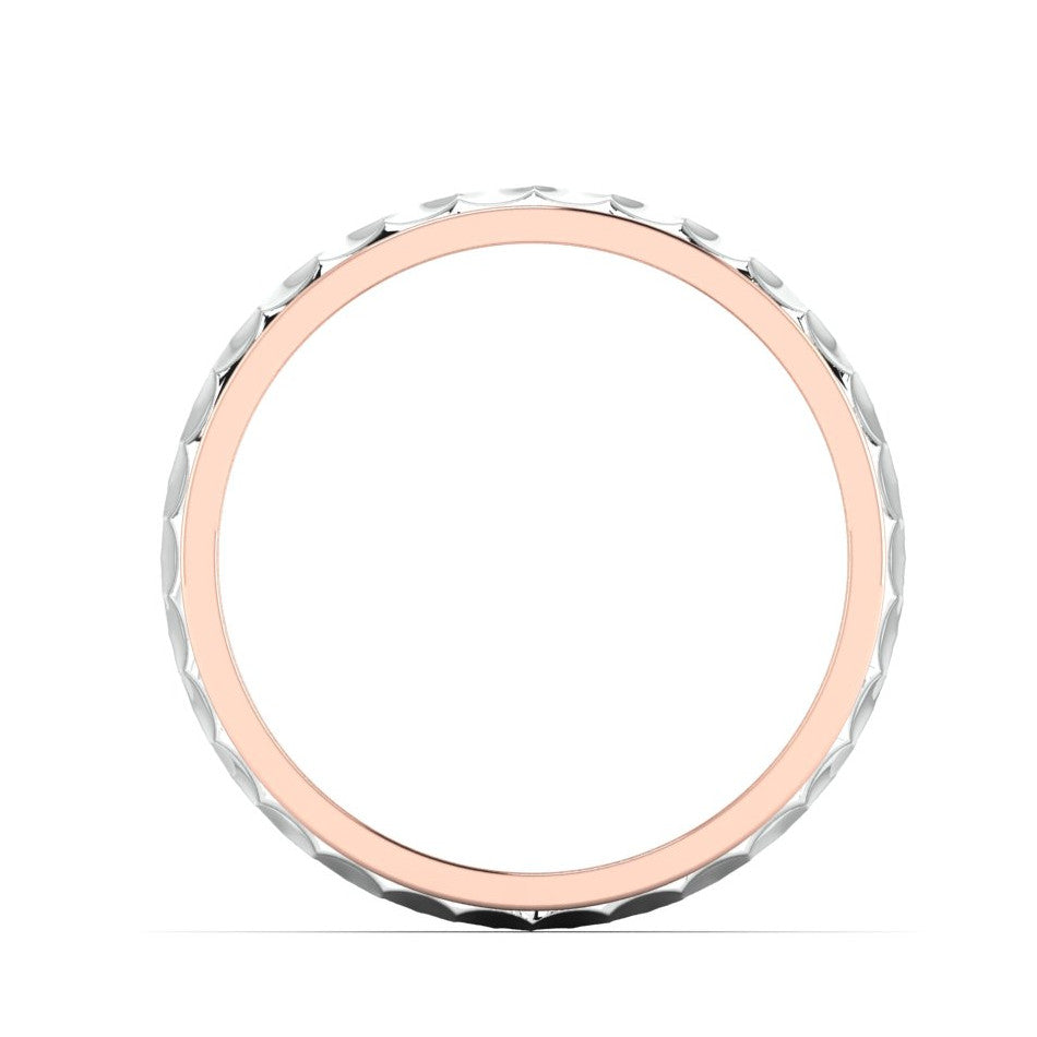 Designer Platinum & Rose Gold Couple Rings JL PT 1113