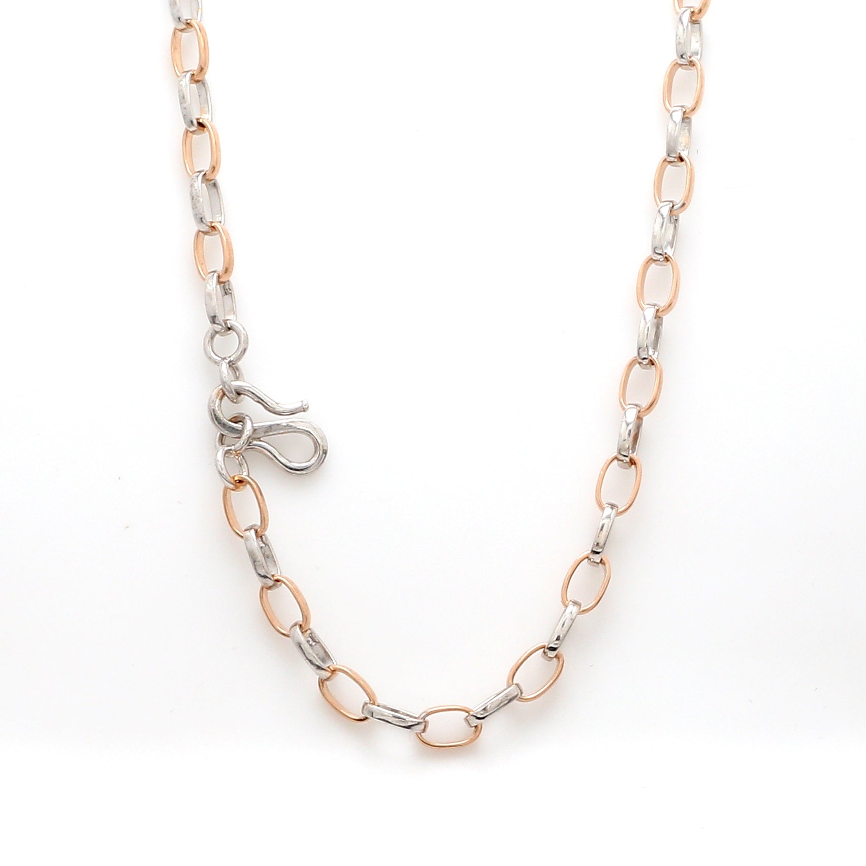 Platinum + Rose Gold Chain for Men JL PT CH 1042   Jewelove.US