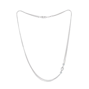 Platinum Chain with Small Diamond Brooch for Women JL PT CH 993   Jewelove.US