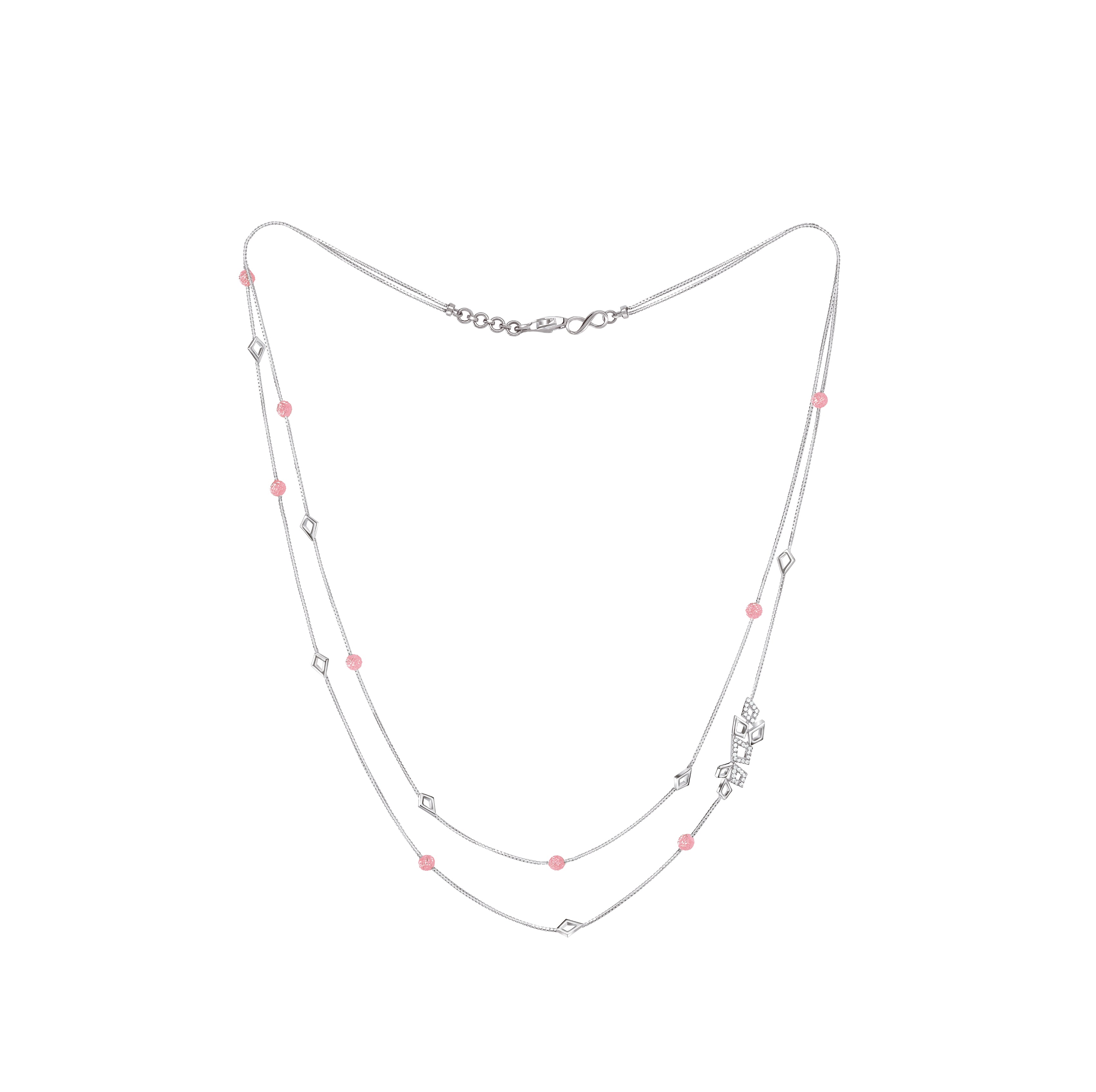 Buy Platinum Necklaces & Pendants for Women by VEMBLEY Online | Ajio.com