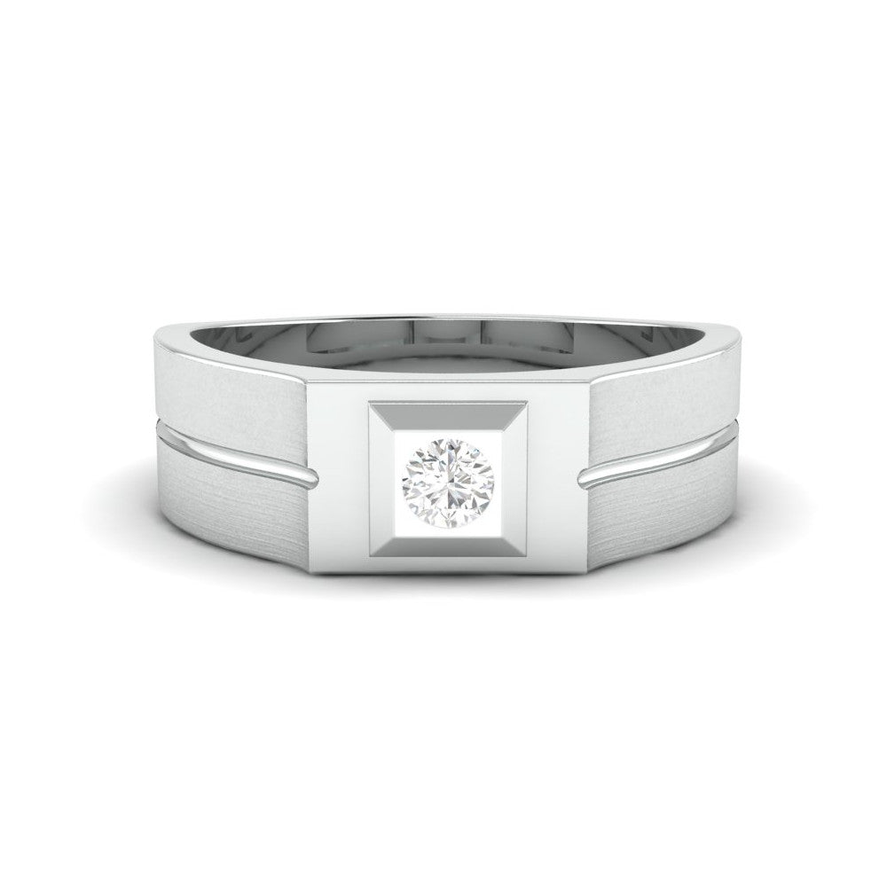 Diamond Platinum Ring for Men JL PT 1110   Jewelove.US