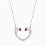 Load image into Gallery viewer, Platinum Heart Ruby Pendant for Women JL PT P 18009   Jewelove.US
