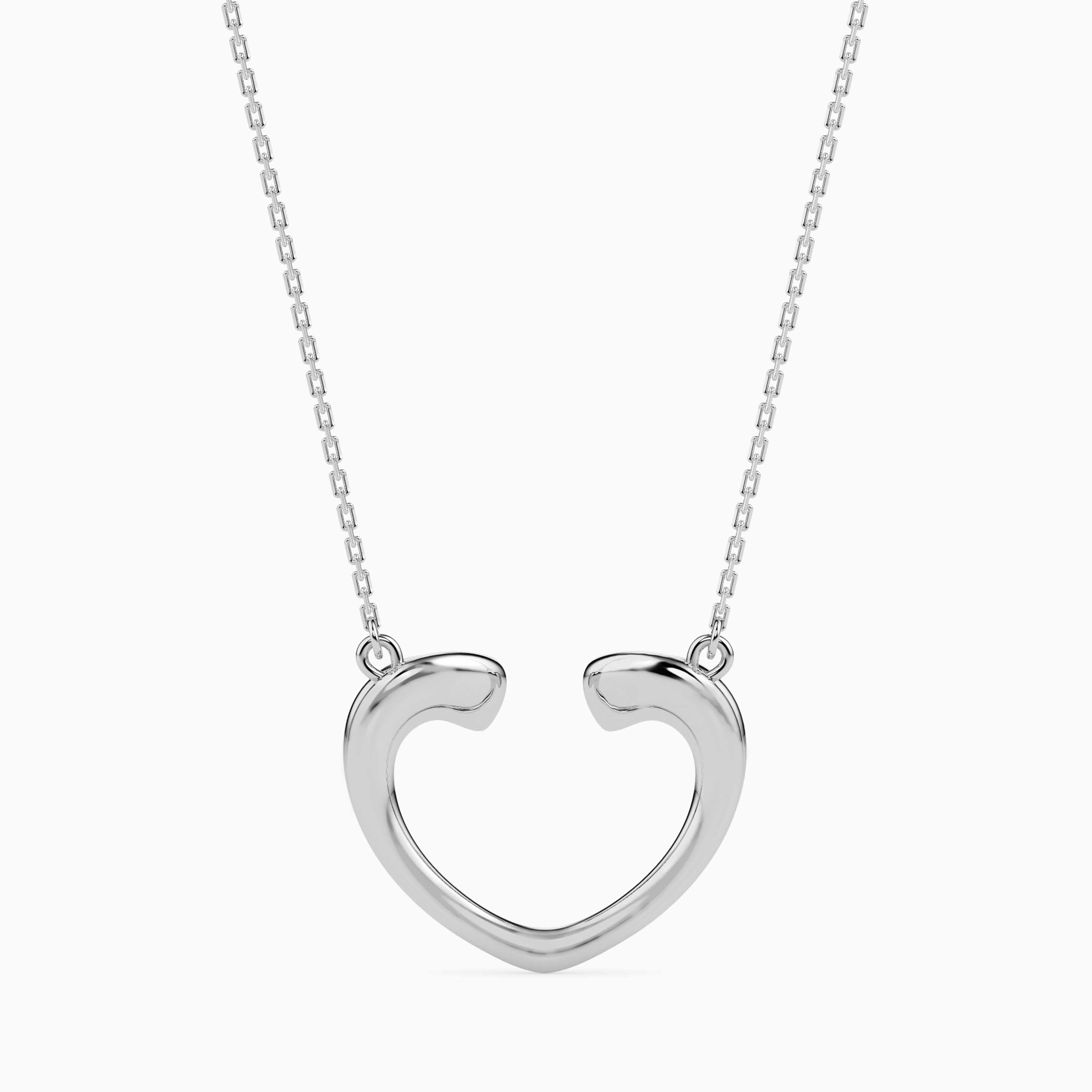 Platinum Heart Ruby Pendant for Women JL PT P 18009   Jewelove.US