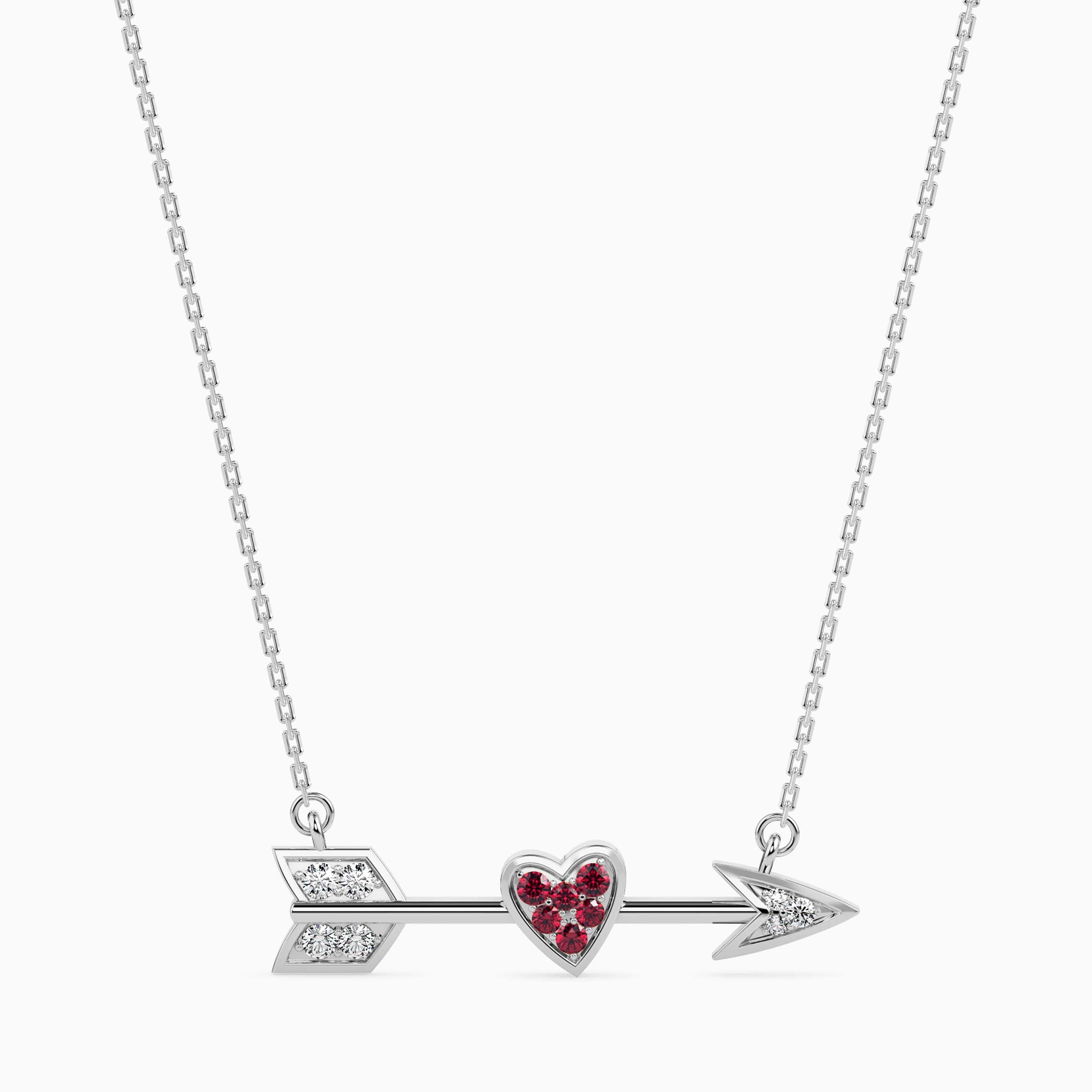 Designer Platinum Ruby Pendant with Diamond for Women JL PT P 18010  VVS-GH Jewelove.US
