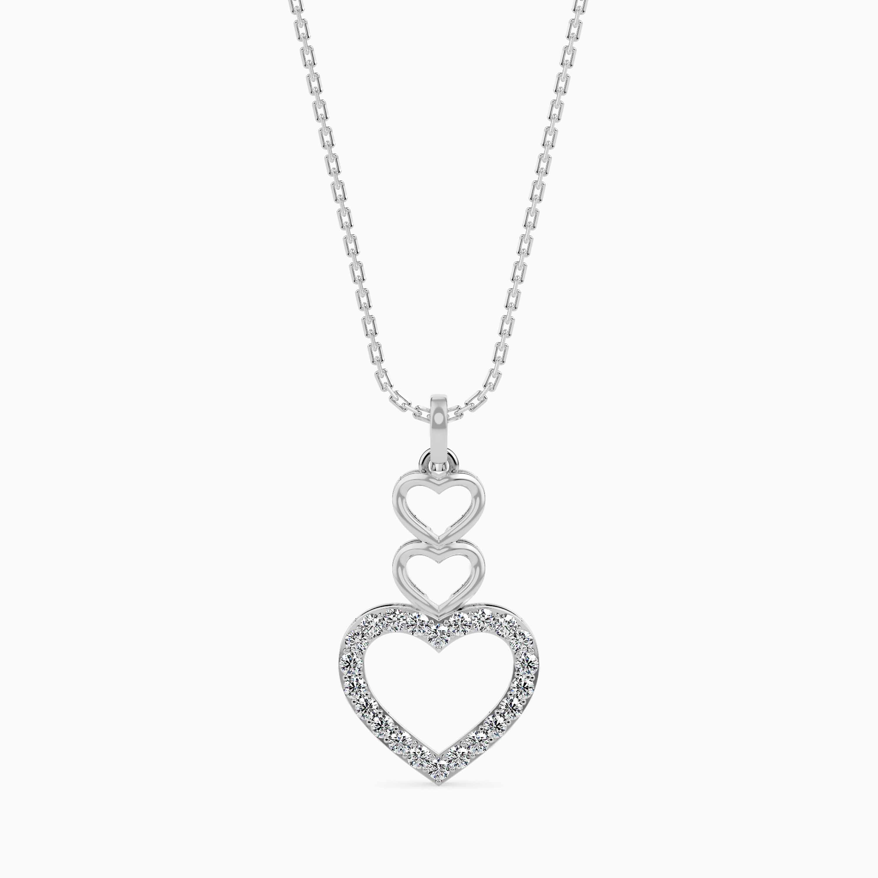 Platinum Diamonds Heart Pendant for Women JL PT P 18013  VVS-GH Jewelove.US