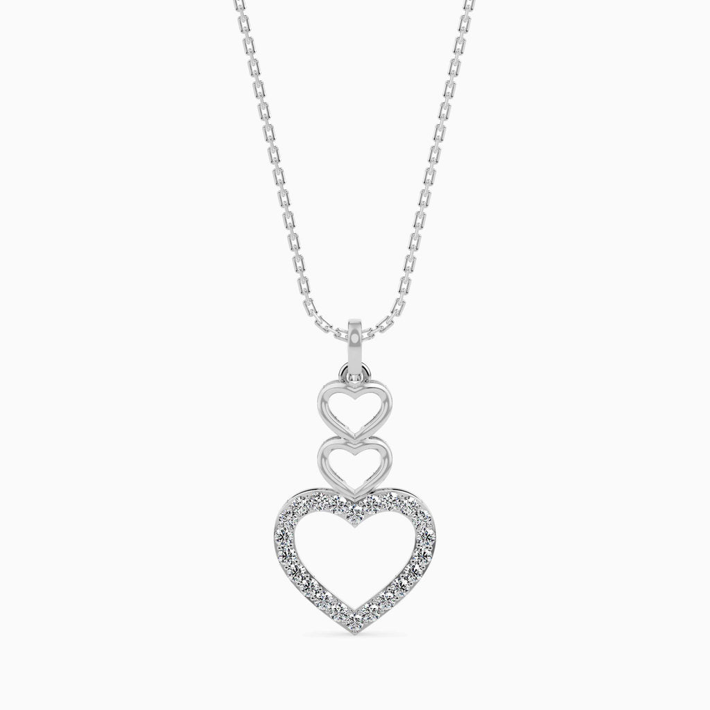 Platinum Diamonds Heart Pendant for Women JL PT P 18013  VVS-GH Jewelove.US