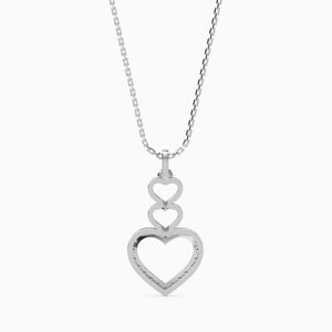 Platinum Diamonds Heart Pendant for Women JL PT P 18013   Jewelove.US