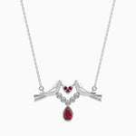 Load image into Gallery viewer, Designer Platinum Ruby Pendant with Diamond for Women JL PT P 18014  VVS-GH Jewelove.US
