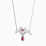 Load image into Gallery viewer, Designer Platinum Ruby Pendant with Diamond for Women JL PT P 18014   Jewelove.US
