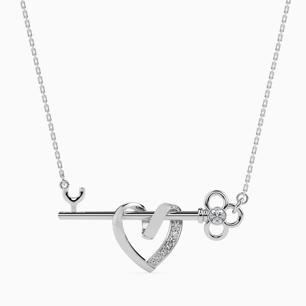 Platinum Diamond Heart Pendant for Women JL PT P 18015  VVS-GH Jewelove.US