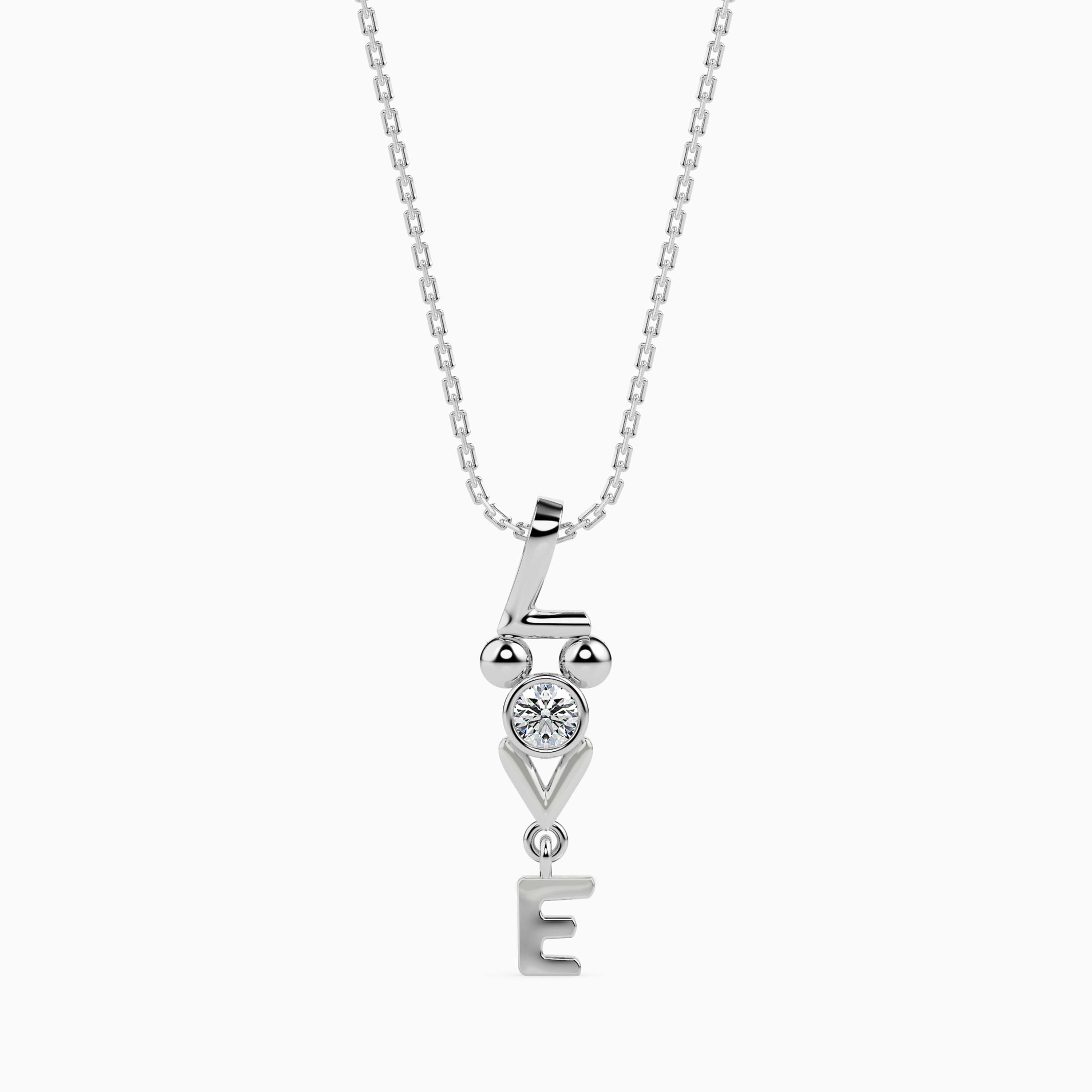 Platinum Diamond Pendant for Women JL PT P 18017  VVS-GH Jewelove.US