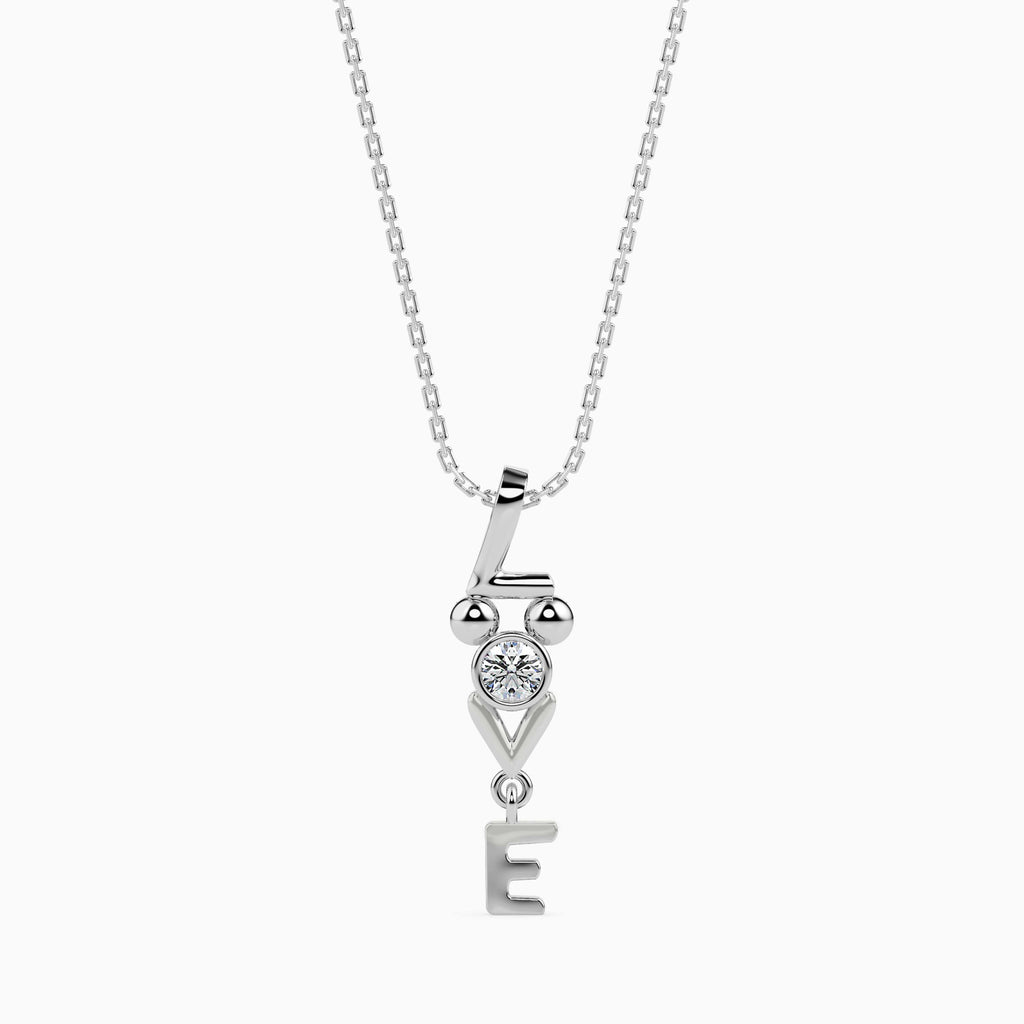 Platinum Diamond Pendant for Women JL PT P 18017  VVS-GH Jewelove.US