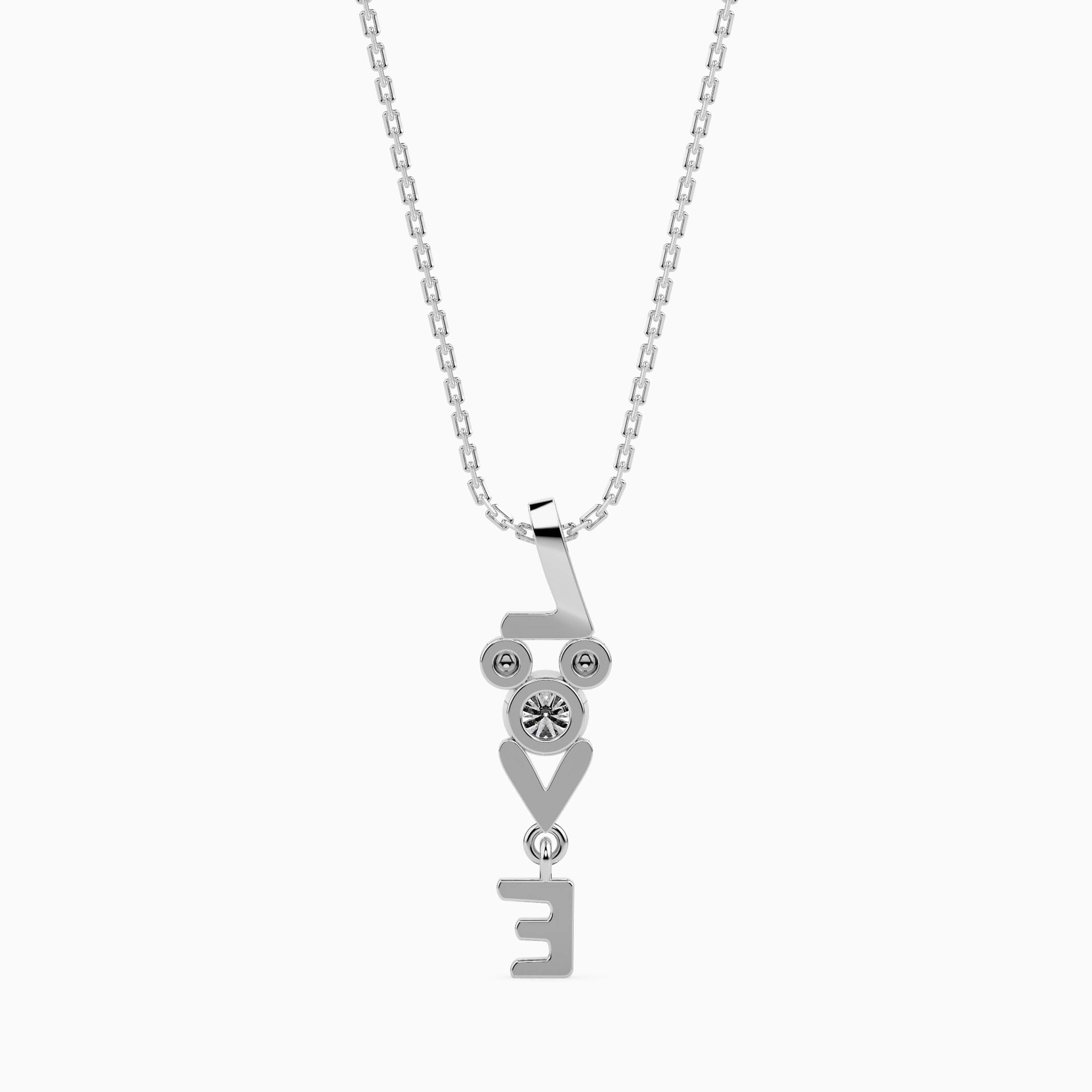 Platinum Diamond Pendant for Women JL PT P 18017   Jewelove.US