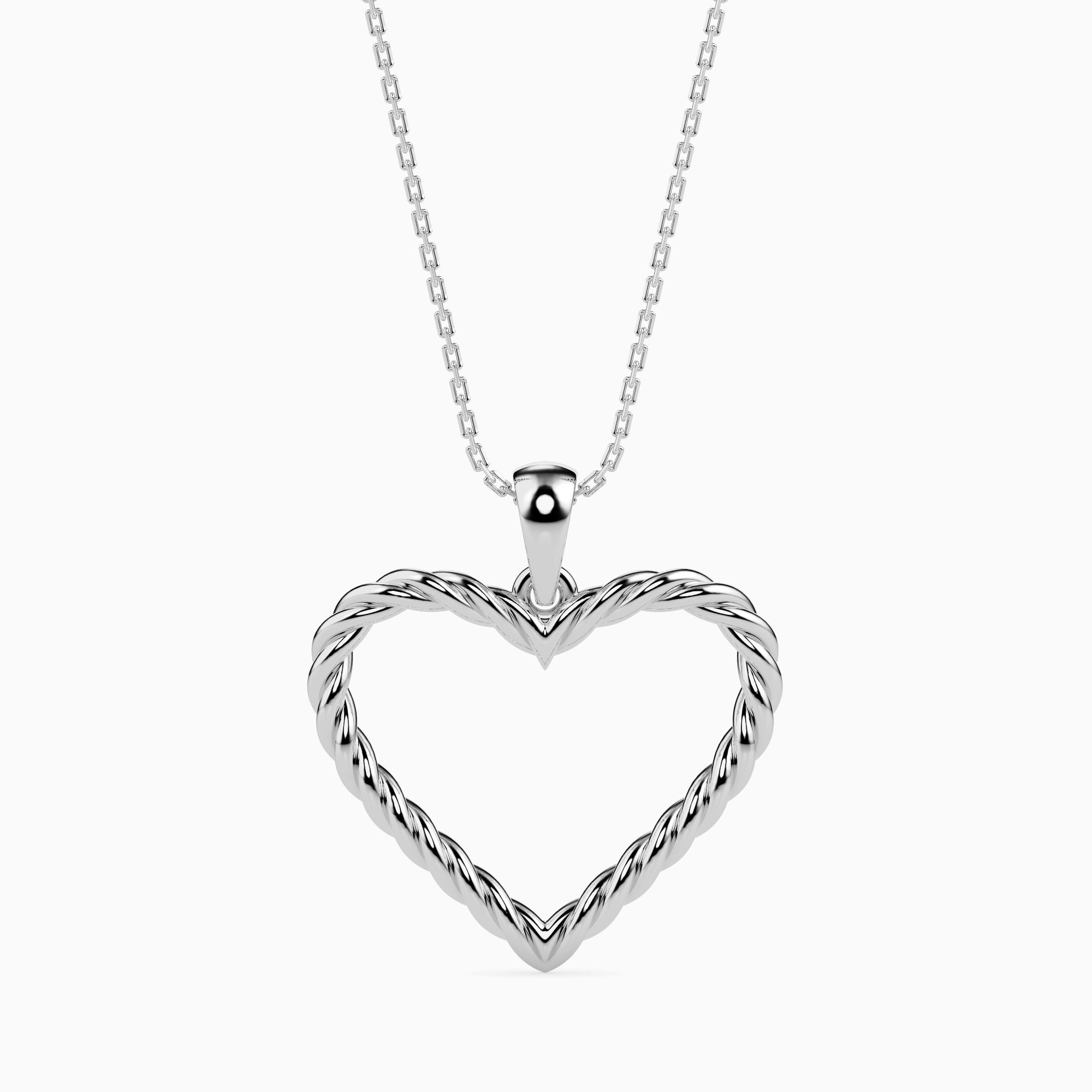Platinum Heart Pendant for Women JL PT P 18020   Jewelove.US