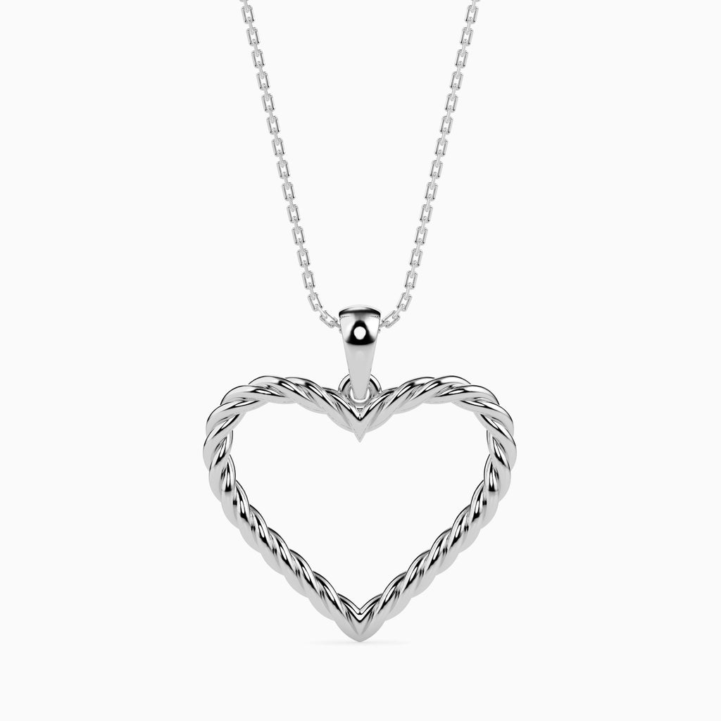 Platinum Heart Pendant for Women JL PT P 18020   Jewelove.US