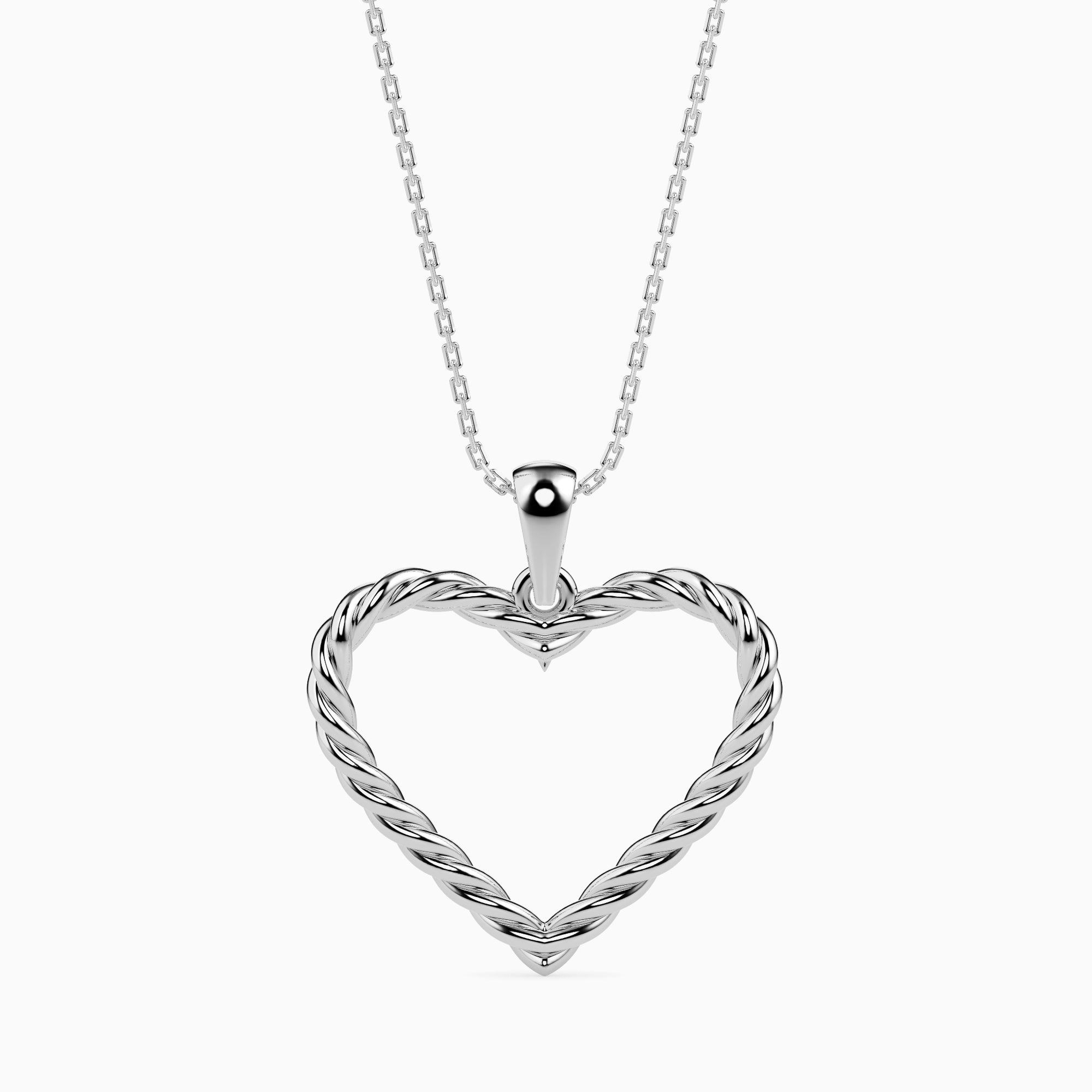 Platinum Heart Pendant for Women JL PT P 18020   Jewelove.US