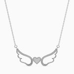 Load image into Gallery viewer, Beautiful Platinum Diamonds Heart Wings Pendant for Women JL PT P 18030   Jewelove.US
