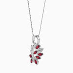 Load image into Gallery viewer, Platinum Marquise Ruby Pendant with Diamond for Women JL PT P 18031   Jewelove.US
