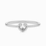 Load image into Gallery viewer, Beautiful Platinum Diamond Heart Ring JL PT 18033   Jewelove.US
