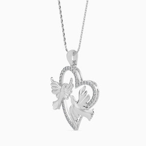 Platinum Diamonds Heart Pendant for Women JL PT P 18041   Jewelove.US