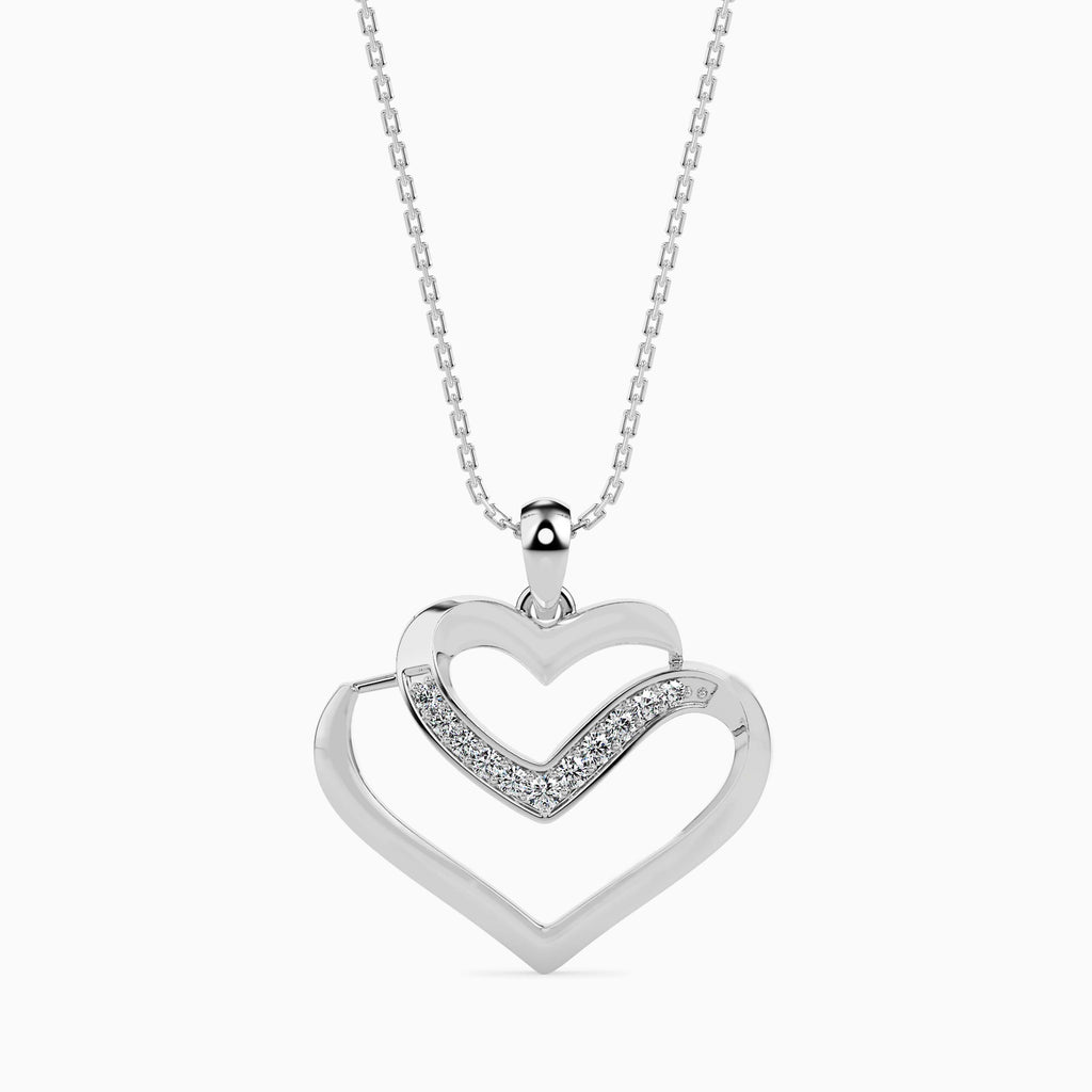 Platinum Diamonds Heart Pendant for Women JL PT P 18043  VVS-GH Jewelove.US