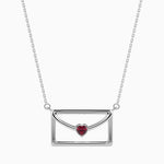 Load image into Gallery viewer, Platinum Heart Ruby Pendant for Women JL PT P 18046   Jewelove.US
