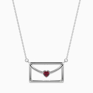 Platinum Heart Ruby Pendant for Women JL PT P 18046   Jewelove.US