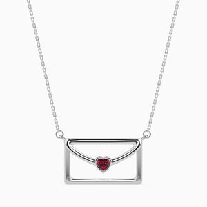 Platinum Heart Ruby Pendant for Women JL PT P 18046   Jewelove.US