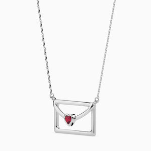 Platinum Heart Ruby Pendant for Women JL PT P 18046   Jewelove.US
