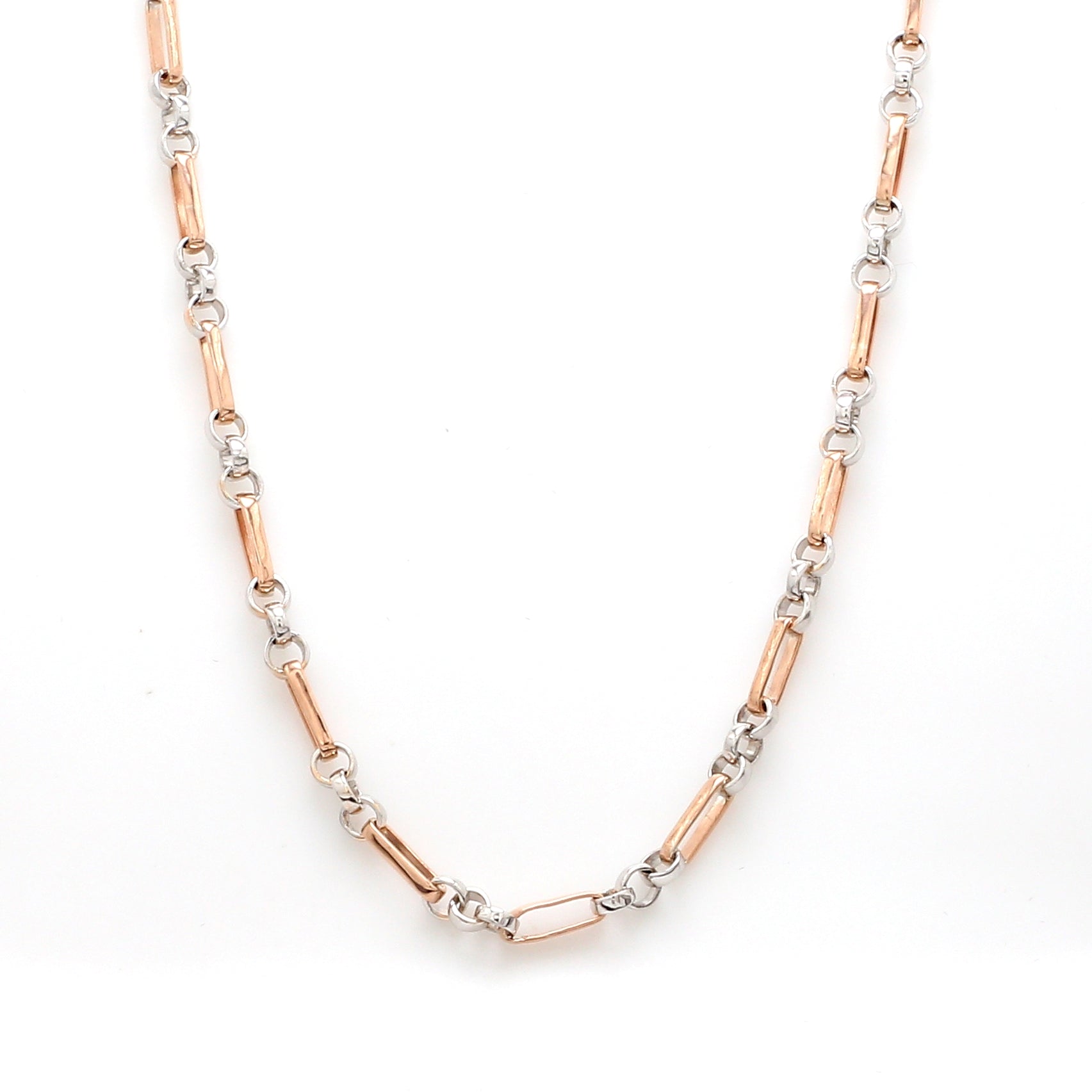 Platinum + Rose Gold Chain for Men JL PT CH 1029