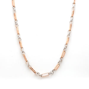 Platinum + Rose Gold Chain for Men JL PT CH 1029