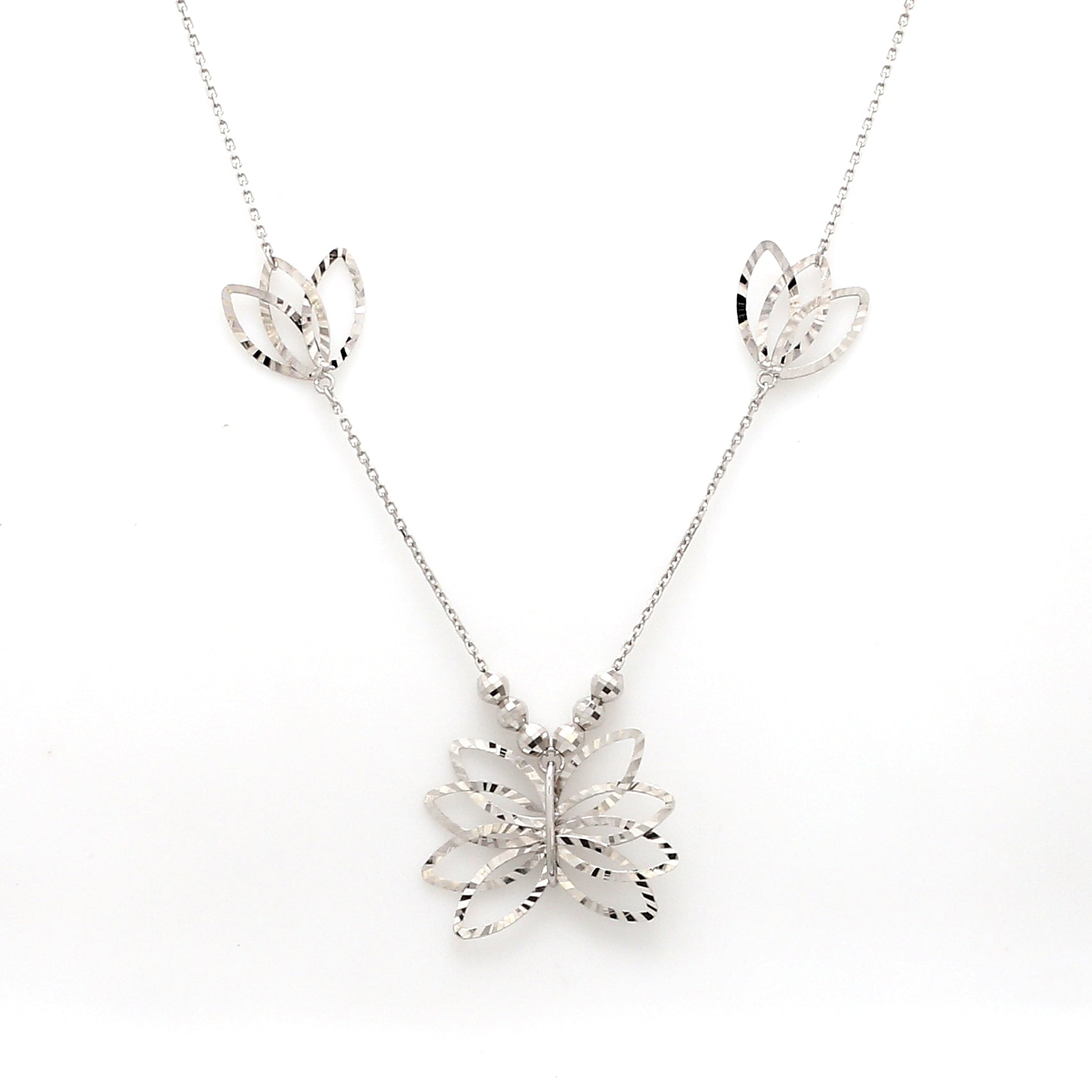 Japanese Platinum Butterfly Necklace Chain for Women JL PT CH 201   Jewelove.US