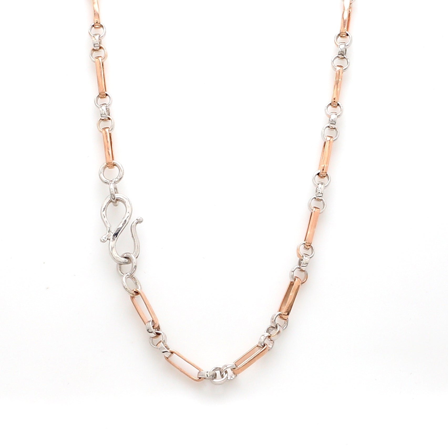 Platinum + Rose Gold Chain for Men JL PT CH 1029