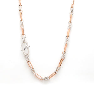 Platinum + Rose Gold Chain for Men JL PT CH 1029