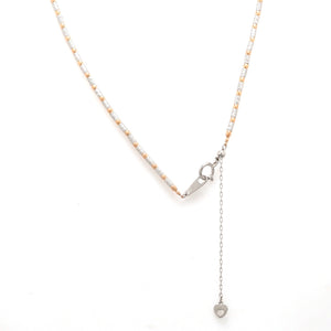 Japanese Sparkling Platinum & Rose Gold Chain for Women JL PT CH 1067