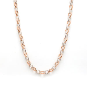 Platinum + Rose Gold Chain for Men JL PT CH 1043   Jewelove.US