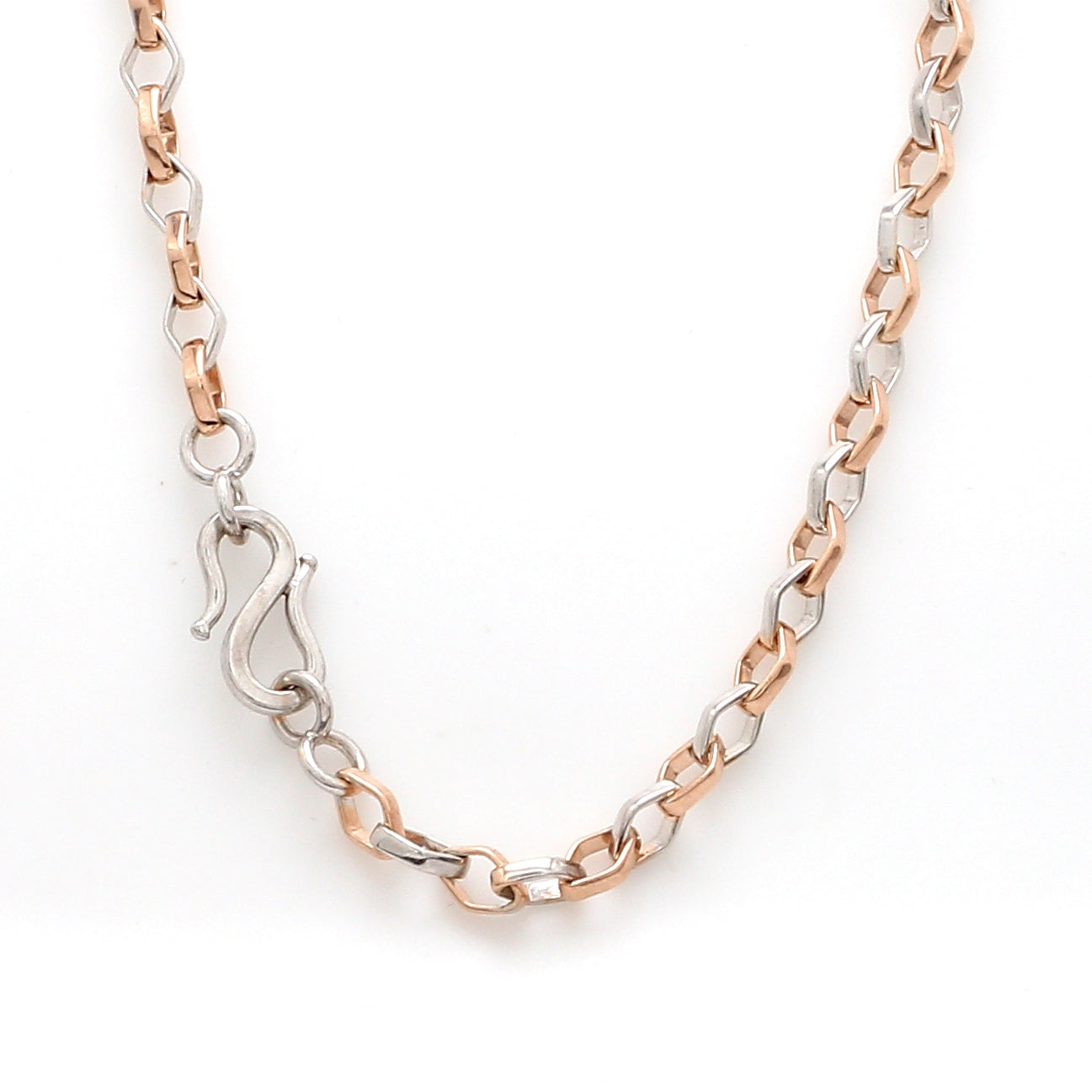 Platinum + Rose Gold Chain for Men JL PT CH 1043   Jewelove.US