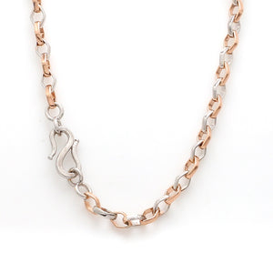 Platinum + Rose Gold Chain for Men JL PT CH 1043   Jewelove.US