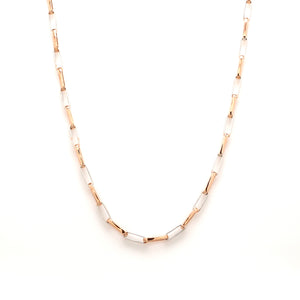 Platinum + Rose Gold Chain for Men JL PT CH 1046