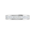Load image into Gallery viewer, 10 Pointer Platinum Half Eternity Princess cut Diamonds Ring for Women JL PT WB PR 109   Jewelove
