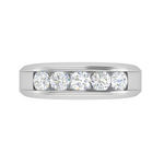 Load image into Gallery viewer, Platinum Unisex Ring with Diamonds JL PT MB RD 146   Jewelove.US
