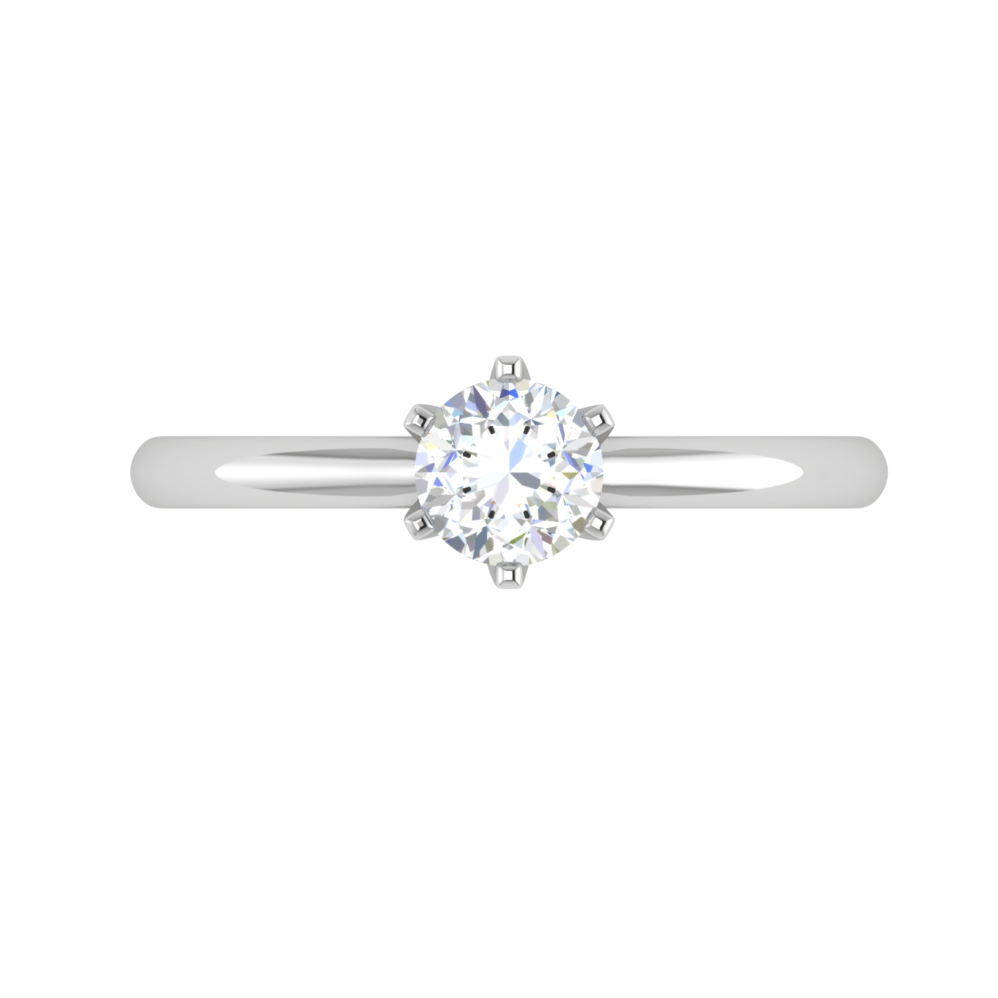 0.30 cts Solitaire Platinum Ring JL PT RS RD 154   Jewelove.US
