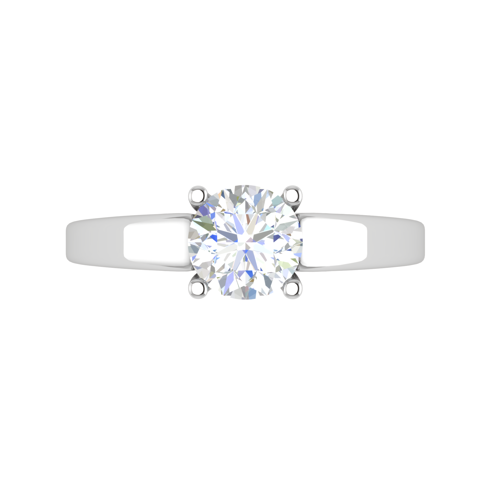 0.50 cts Solitaire Platinum Ring JL PT RS RD 143   Jewelove.US