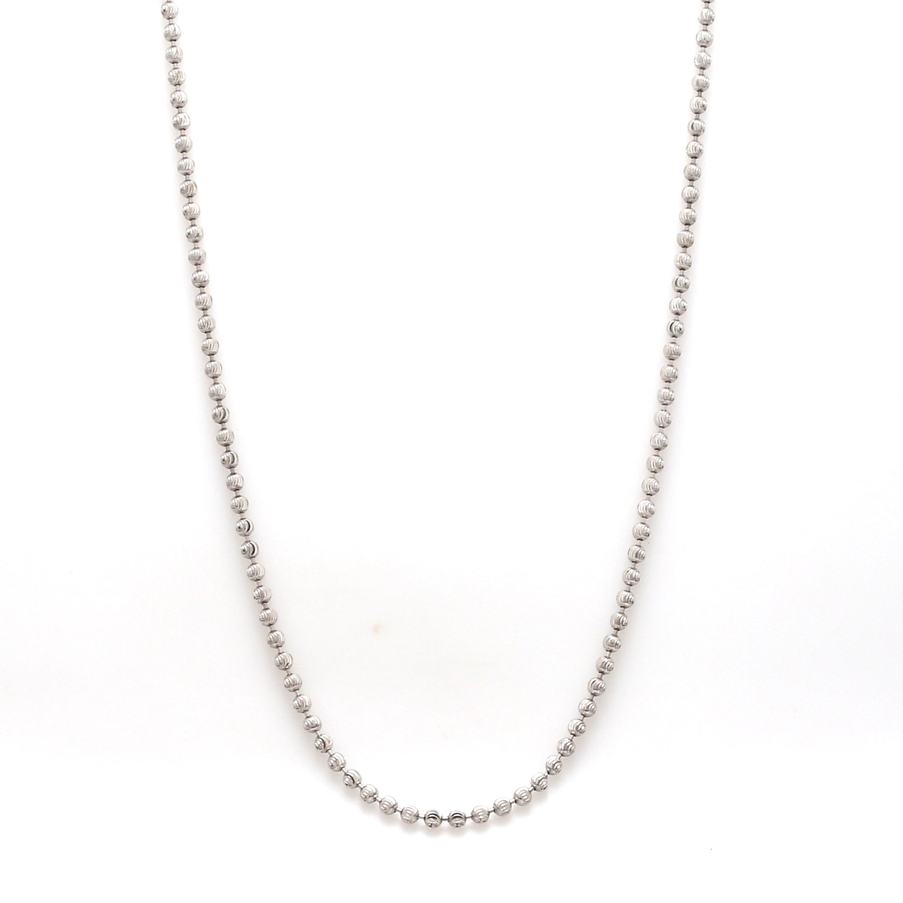 Platinum Chain with Shiny Balls JL PT CH 962   Jewelove.US