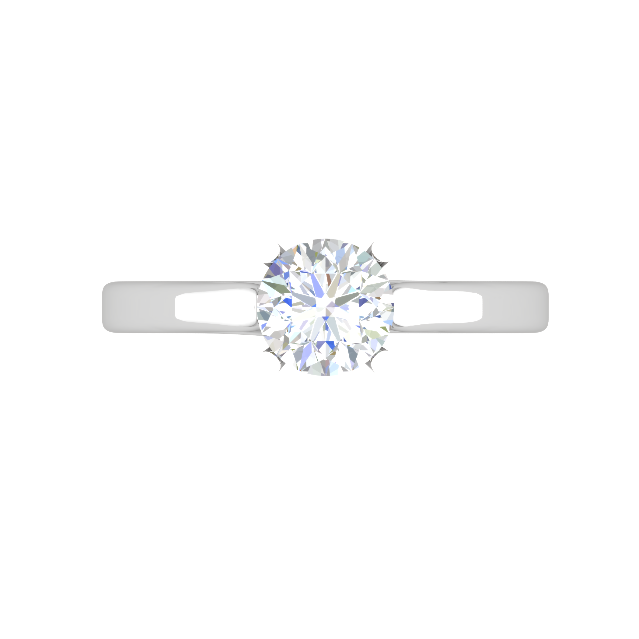 1 Carat Solitaire Platinum Ring JL PT RS RD 106   Jewelove.US