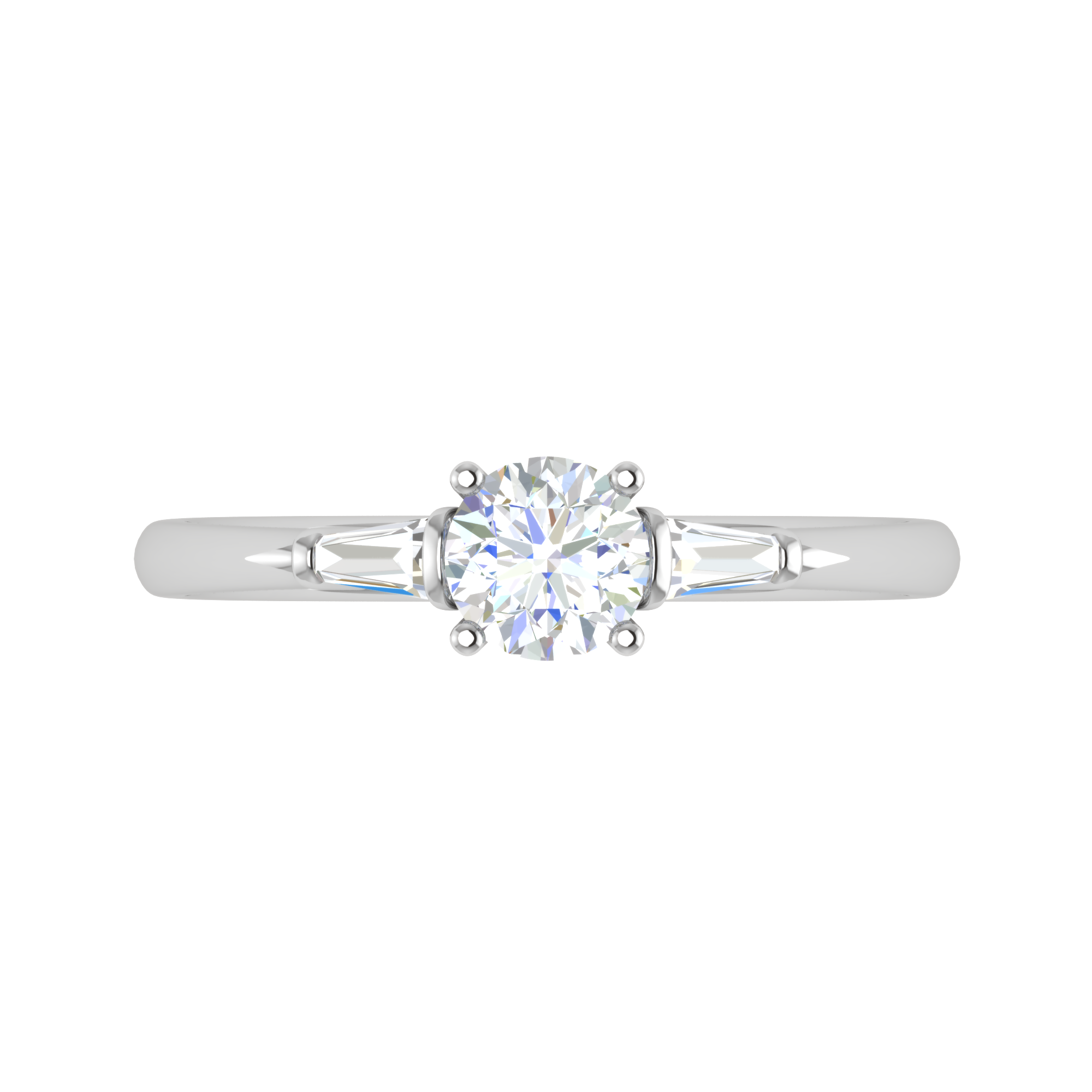 0.50 cts. Platinum Solitaire Diamond Ring JL PT R3 RD 116   Jewelove.US
